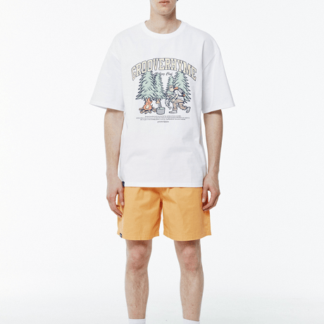 『grooverhyme』 　キャンピングボーイ Tシャツ (White)