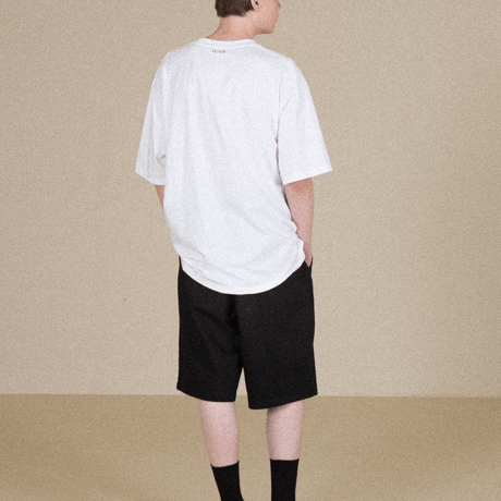 『VETEZE』 　パピーランサタデーハーフ Tシャツ  (White)
