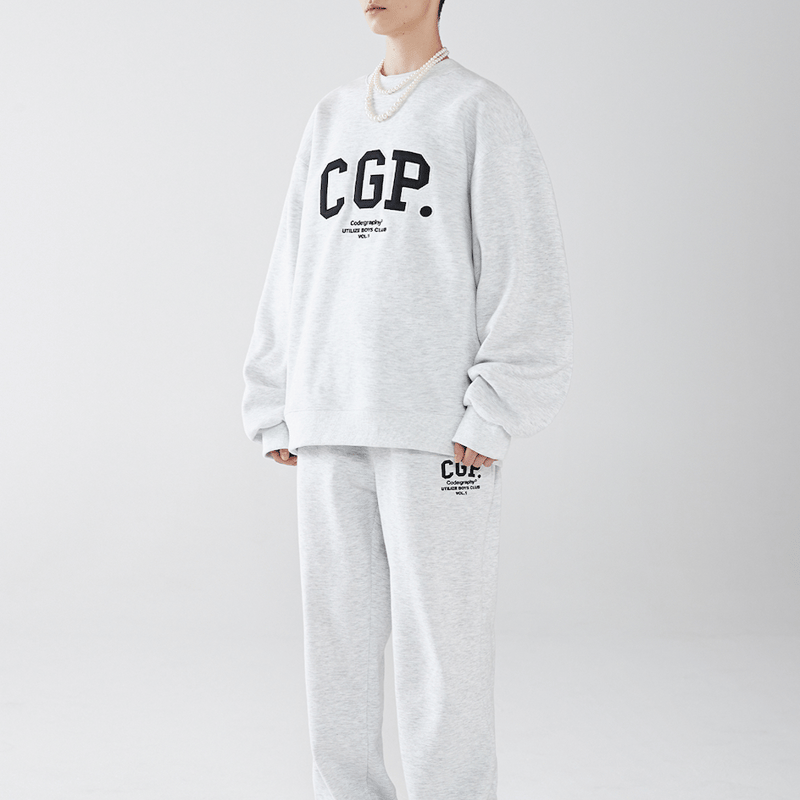 Code:graphy』 アップリケロゴスウェット (Melange Grey) | 6L