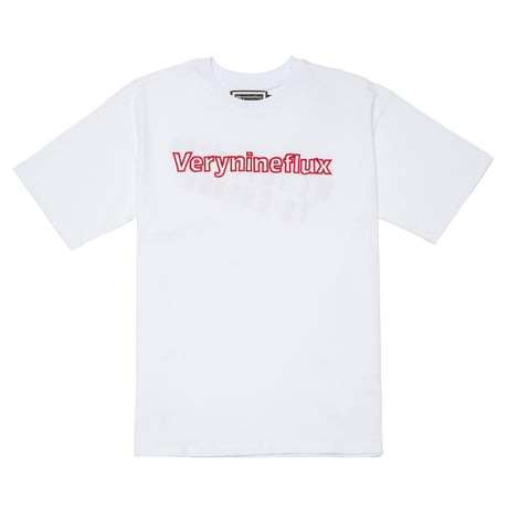 『Verynineflux』  ダイアゴナル Tシャツ (White)