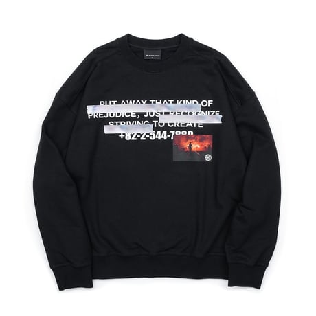『BLACKBLOND』　ヒドゥンフリーダムスウェットシャツ (Black)
