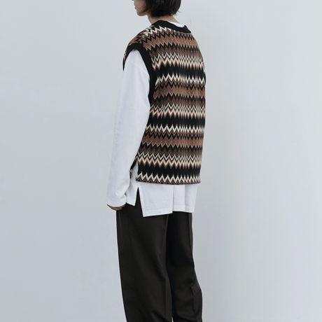 『 BY:L 』 　パルスニットベスト  (Brown)