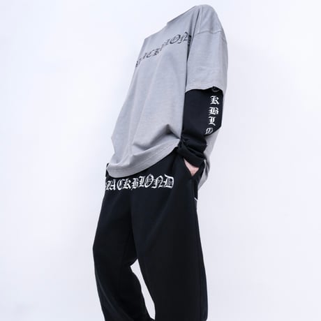 『BLACKBLOND』　crushed faith pigment t-shirt (Gray)