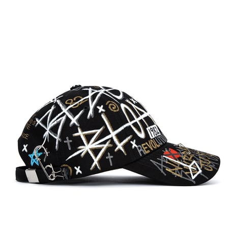 『BLACKBLOND』   プレートロゴモンスターキャップ (Black)