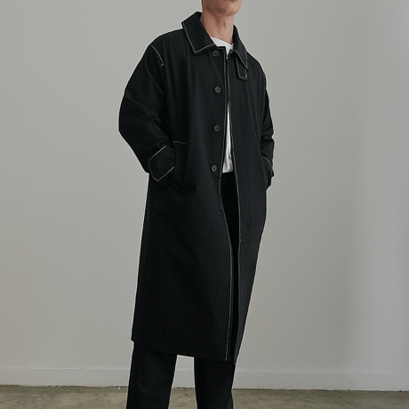 『 BY:L 』 　ステッチオーバーコート  (Black)