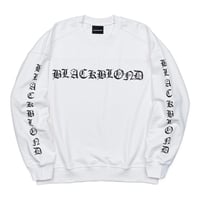 『BLACKBLOND』　crushed faith sweatshirt (White)