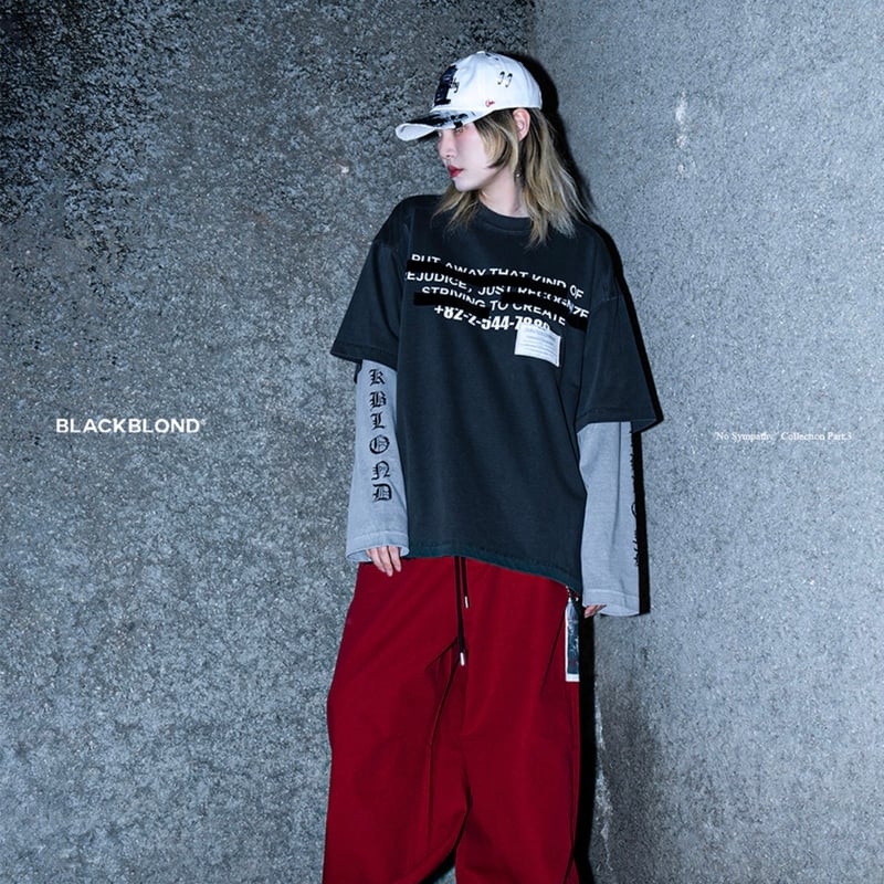 NBB WEEKENDカジュアルジャケット 黒 プリントロゴ FRONT LOGO TEE / MASTERMIND REGULAR FIT（Collaboration with