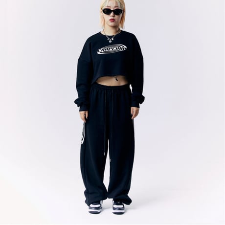 『CHAP CHAP』 　トルネードロゴスウェットパンツ (Black)