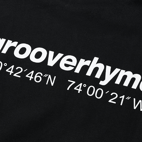 『grooverhyme』 　NYC ロケーションスウェット (Black)