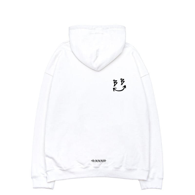 BLACKBLOND』 スマイルロゴパーカー (White) | 6LJStore