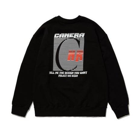 『CANERA』　シンボルスウェットシャツ (Black)