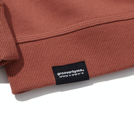 『grooverhyme』 　NYC ロケーションスウェット (Brick)