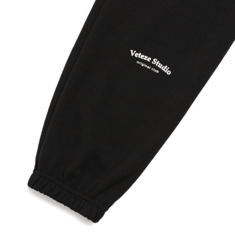 『VETEZE』 　メッセージジョガーパンツ (Black)