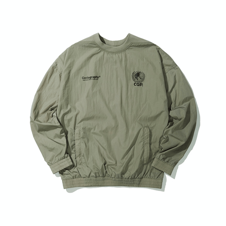『Code:graphy』 　ナイロンメタルクルーネック (Khaki)