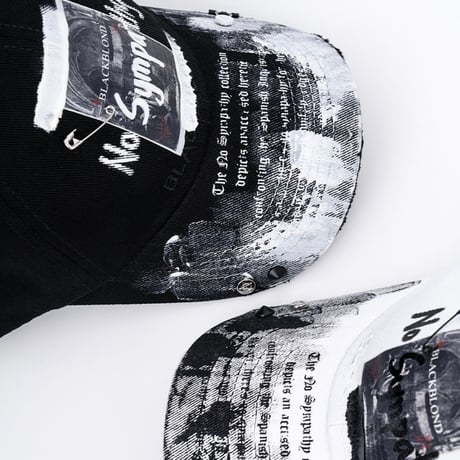 『BLACKBLOND』  no sympathy graffiti logo cap  (Black)