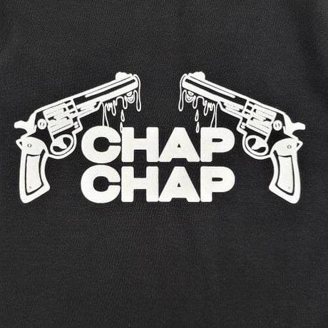 『CHAP CHAP』 　ピストル チャップ Tシャツ (Black)