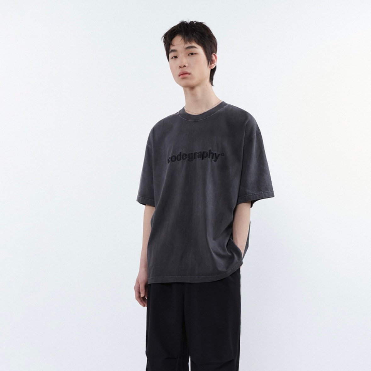 ★ codegraphy★ Pigment 25 Emblem Short Sleeve T-Shirt Char fit=scale-down,w=1200