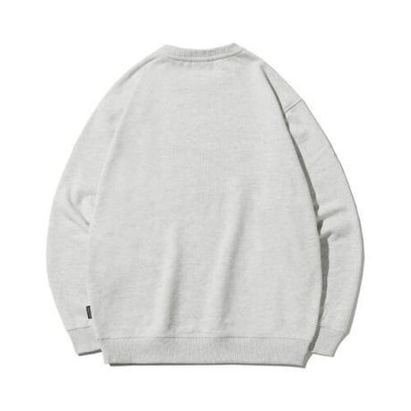 『grooverhyme』 ユニバーシティースウェットシャツ (Oatmeal Grey)