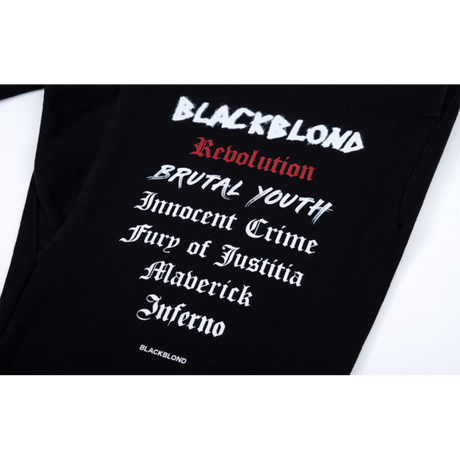 『BLACKBLOND』 　コレクションスウェットパンツ (Black)