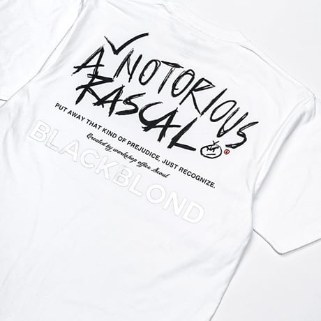 『BLACKBLOND』　rascal t-shirt (White)