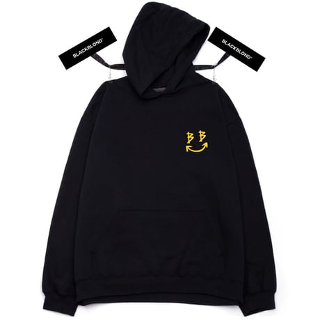 『BLACKBLOND』 　クラシックスマイルロゴパーカー (Black)
