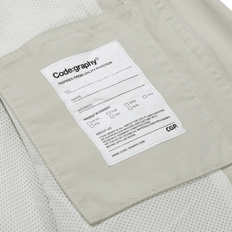 『Code:graphy』 　ユーティリティショットジャケット (Beige)