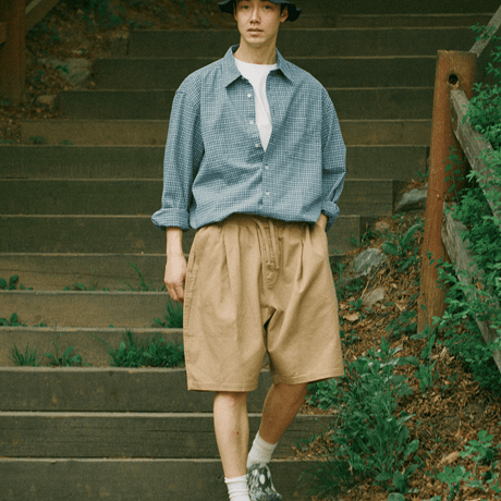 『grooverhyme』 　バーミューダショーツパンツ (Beige)