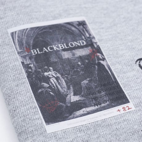 『BLACKBLOND』  crushed faith sweatshorts (Grey)
