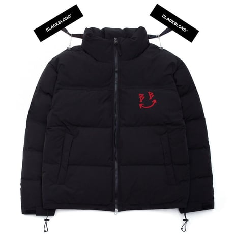 『BLACKBLOND』 　デビルスマイルショートダックダウンジャケット (Black)