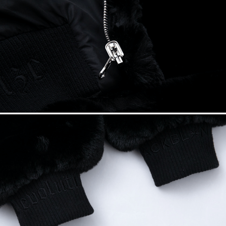 Blackblond Reversible Fur Hood Jacket (Black)