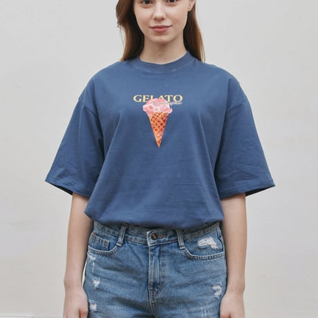 『Verynineflux』  MELLIFLUOUS  Tシャツ (Darkblue)