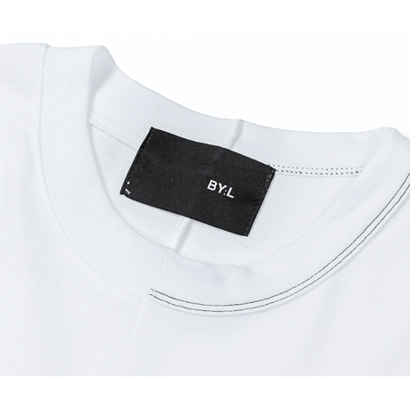 『 BY:L 』    ステッチアンネックTシャツ (White)