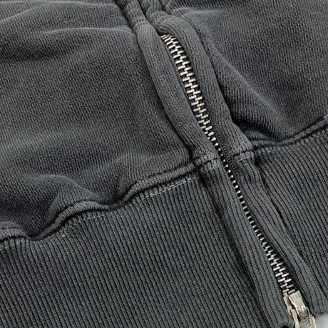 『SK8ER ROCK』 　パンクロックピグメントジップパーカー (Dark Gray)