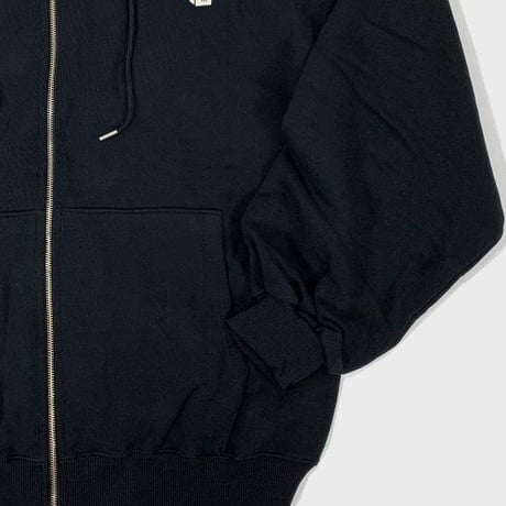 『SK8ER ROCK』 　クロスロゴヘビーバルーンフィットコットンジップパーカー (Black)