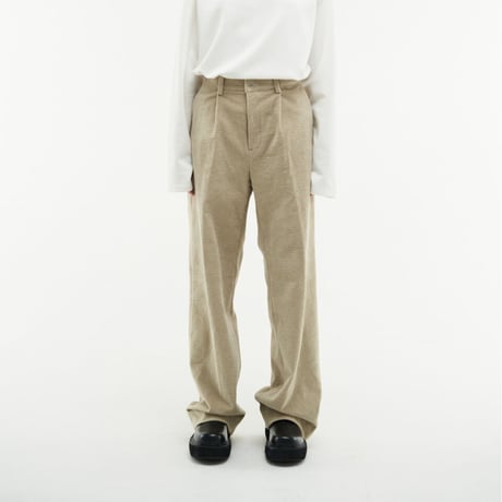 『HIFIFNK』  コーデュロイスナップパンツ (Beige)