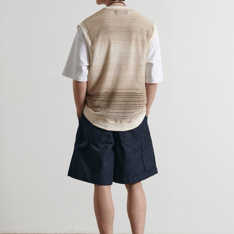 『BY.L 』 バミューダワークパンツ (Indigo Blue)