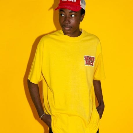 『SK8ER ROCK』 　3D ロゴ半袖 Tシャツ (Yellow)