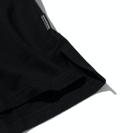 『grooverhyme』 　レイヤードロングスリーブ Tシャツ (Black)