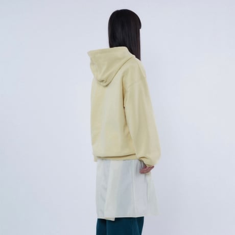 『Code:graphy』 　JELLY ロゴオーバーフィットパーカー (Light Yellow)