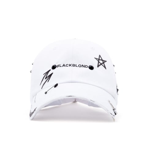 『BLACKBLOND』  レフレクションロゴノーシンパシーキャップ (White)