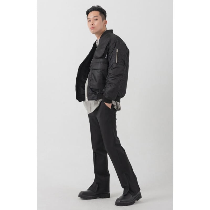 BY:L 』 マルチポケットオーバーサイズMA-1 (Black) | 6LJStore BY:L 』 マルチポケットオーバーサイズMA-1 (Black) | 6LJStore