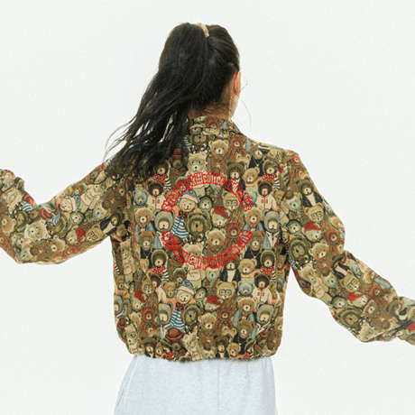 『FREAKISH BUILDING』 SMACU3 CROP JACKET (Beige)