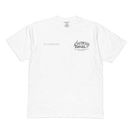 『BLACKBLOND』　rascal t-shirt (White)