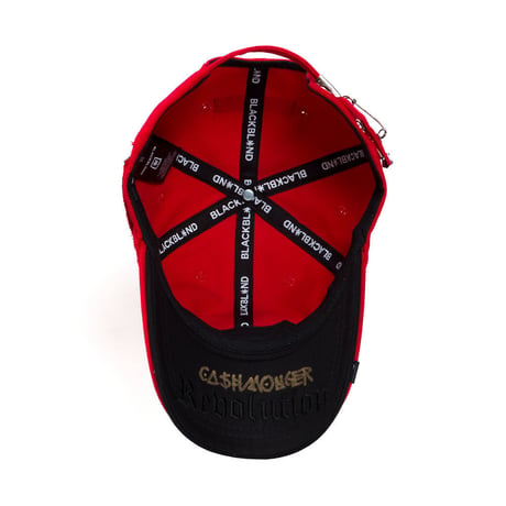 『BLACKBLOND』  ビヨンドグラフィティーロゴダブルバイザーキャップ (Red)