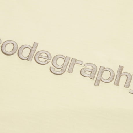 『Code:graphy』 　pigment  codegraphy logo t-shirt (Cream)