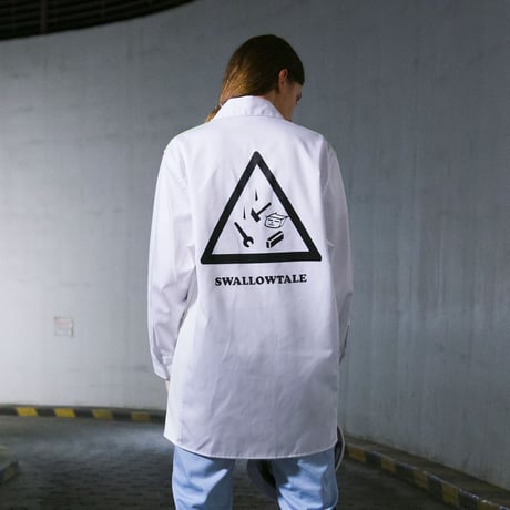 Swallowtale Hologram combination Shirts(WHITE)