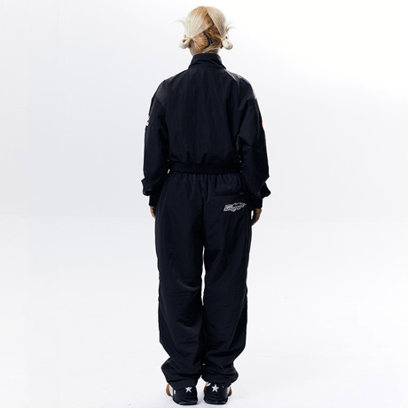 『CHAP CHAP』 　トルネードロゴナイロンパンツ (Black)