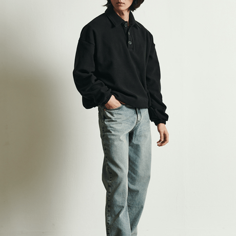 『 BY:L 』    ウォームアップポロシャツ(Black)