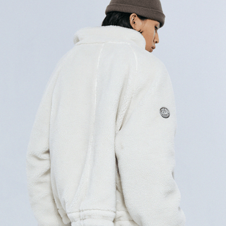 『Code:graphy』 　ヘビーボアフリースジャケット (Cream)