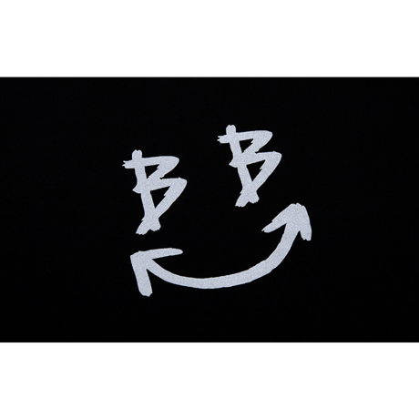 『BLACKBLOND』 　リフレクションクラシックスマイルロゴパーカー (Black)